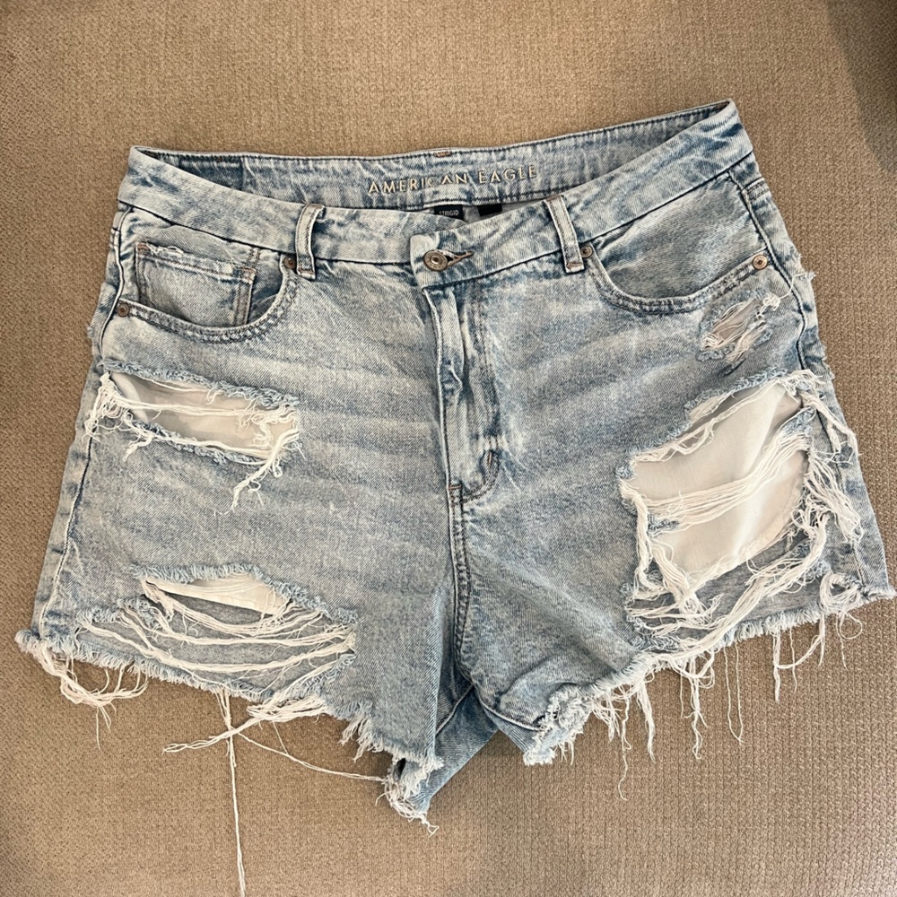 American Eagle Outfitters Women's Ripped Denim Shorts